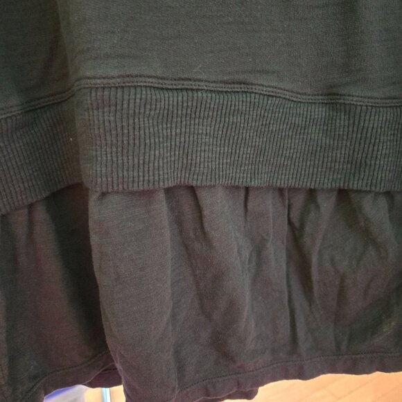 Neon Buddha Lagonlook Minimalist Oversized Black Peplum Tunic Size S - Picture 4 of 8